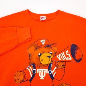 Orange Bear Graphic Sweater